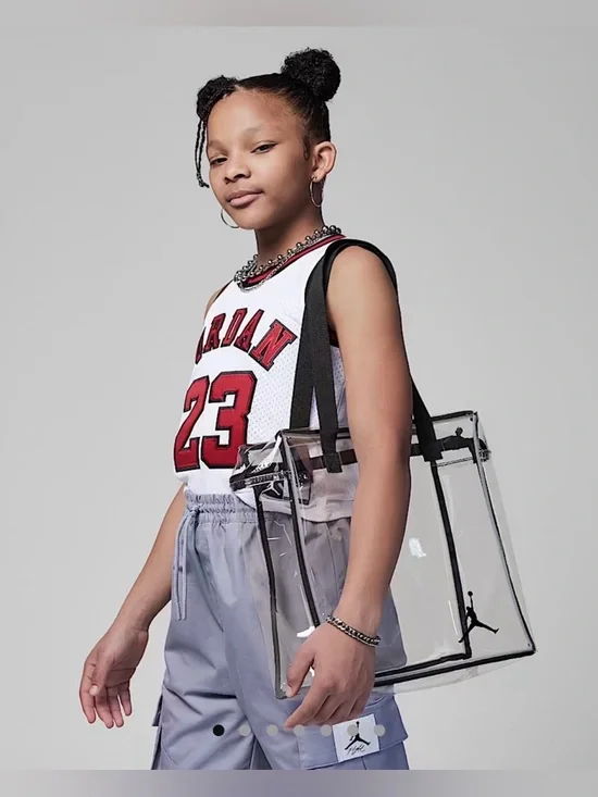 Jordan Clear Stadium Tote Bag with zipper closure - Picture 6 of 6